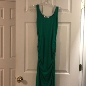 Kelly green maternity dress